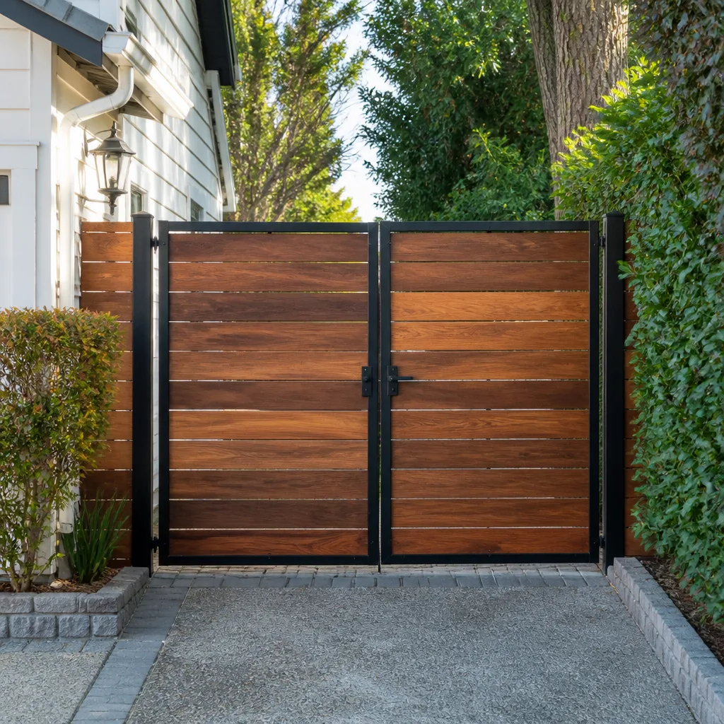 Wood & steel frame